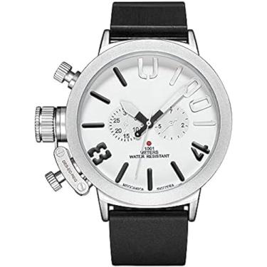 Imagem de Relógios masculinos mecânicos automáticos com pulseira de silicone 丨3ATM à prova d'água esportes ao ar livre clássico luminoso multifuncional negócios casual relógio de pulso cronógrafo anal