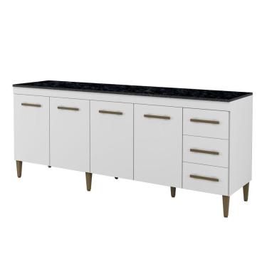 Imagem de Balcão Atenas 4 Portas E 3 Gavetas Kaiki Moveis