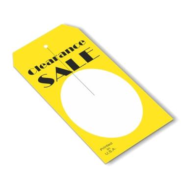 Imagem de Etiqueta de preço SmartSign “liquidação” com fenda | 6,35 cm x 12 cm, pacote com 500