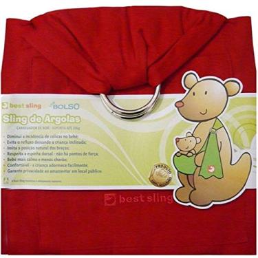 Imagem de Sling de Argola Best Sling Liso Com Bolso Vermelho