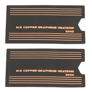Imagem de Cobre do Dissipador de Calor M.2 para Laptop SSD 2280 NVMe Com Nano Almofadas Térmicas, 2 unidades. Projetado para SSD M.2 2242, Fácil de Instalar Em Laptops e Jogos