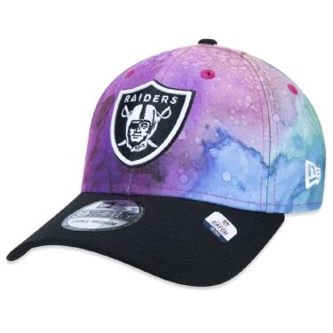 Imagem de Boné New Era 39Thirty Las Vegas Raiders Crucial Catch 2022 Stretch Fit Unissex - Roxo e Preto