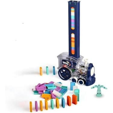 Imagem de TREM DOMINÓ INTERATIVO ILUMINADO - BRINQUEDO COM LUZES LED E SONS PARA DESENVOLVIMENTO COGNITIVO E CRIATIVO DAS CRIANÇAS