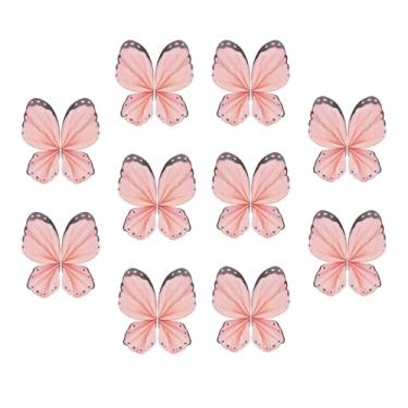 Imagem de menolana 20 peças de papel de embrulho de buquê de flores, embalagem floral, caixa de presente de borboleta criativa, pacote de artesanato faça você mesmo para, Rosa