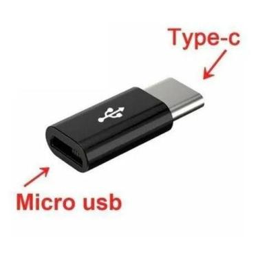 Imagem de Adaptador Conversor Usb Tipo C (type-c) Para Micro Usb - Generic