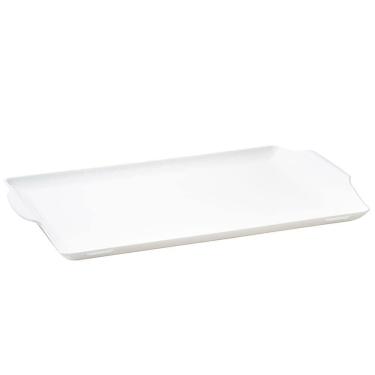 Imagem de Bandeja Square Retangular 35x50 Branca Em Policarbonato Linha Profissional Cook Vem