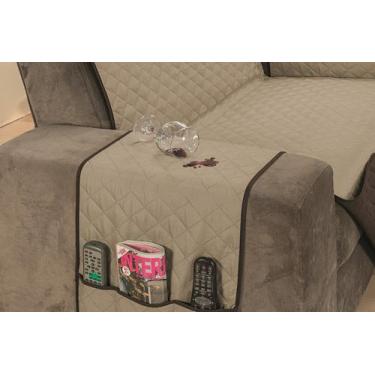 Imagem de Capa para sofa fixo ou reclinavel de 2 e 3 lugares em dupla face imper