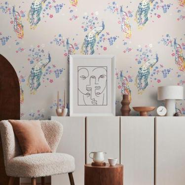 Imagem de Papel de Parede House of Turnowsky Floral Cinza 389064 - AS CREATION
