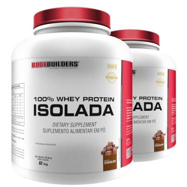 Imagem de Kit 2x Whey Protein 100% Isolada Chocolate 2kg - Bodybuilders