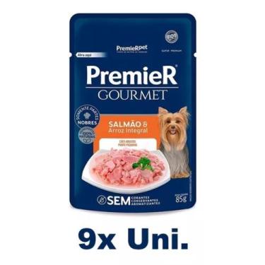 Imagem de Premier Gourmet Cães Salmão E Arroz - 85g ( 9 Unidades )