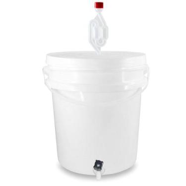 Imagem de Balde 5 Litros Fermentador Com Airlock e Torneira Atóxico  - Silcal