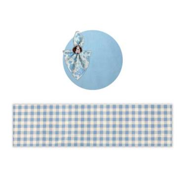 Imagem de Kit Mesa Posta Sousplat Completo Com Trilho de mesa Para Páscoa Colori