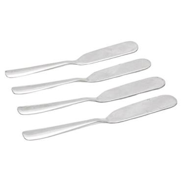Imagem de Conjunto De Espátulas Para Manteiga Patê De Aço Inoxidável Com 4 Unida