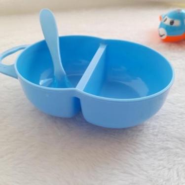 Imagem de Papeiro Porta Alimento com Divisória Marmita para Bebê com Colher - Pl