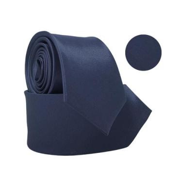 Imagem de Gravata Luxo Slim Fit Adulto Evento Casamento - Rpires, Azul noite