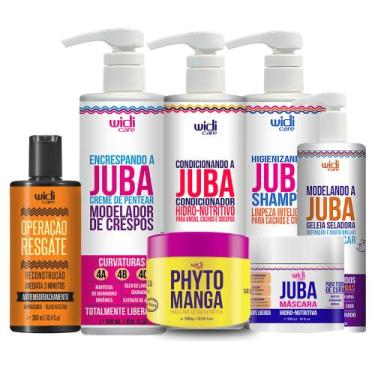 Imagem de Kit Widi Juba Para Crespos + Máscara Phyto Manga, Op Resgate - Widi Ca