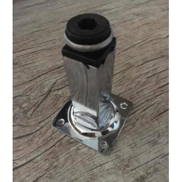 Imagem de 6 Pé Para Móvel Cromado Regulável Quadrado Aço 20/21cm 6 Un - comercia