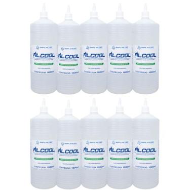 Imagem de Kit 10 Álcool Isopropilico 1L - 99,8% PCI Limpeza Eletrônica, Placas e