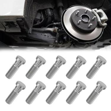 Imagem de VODCACA 10 peças serrilhadas M12-1,50 compatível com Honda CR-V Civic Accord Crosstour Odyssey Pilot Element Clarity Prelude HR-V Acura MDX TL RL TLX RDX Substitui 610-266 610-269 (610-360 10PCS)