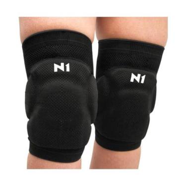 Imagem de Joelheira volei spry (par)  n1 sport, M, Preto