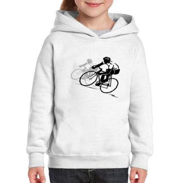 Imagem de Moletom Infantil Bike Corrida - Foca na Moda, Branco, 6