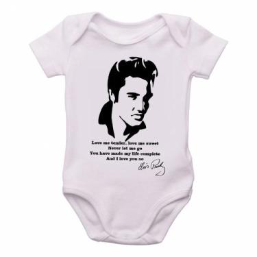 Imagem de body nenê criança roupa bebê  Elvis Presley Love me tender - Empório D