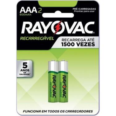 Imagem de Pilha Recarregável Econômica AAA 600mAh - Rayovac