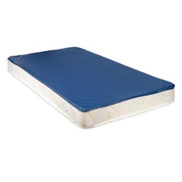 Imagem de Capa Protetora Colchão de Berço Impermeável com Elástico 60x130 - Azul