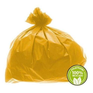 Imagem de Saco De Lixo Super Leve 100l Amarelo 0,02mm 100un - HIGIPACK