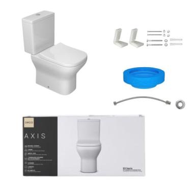 Imagem de Kit Completo Bacia C/Caixa Acoplada Axis Branco Deca - DECA LOUÇAS