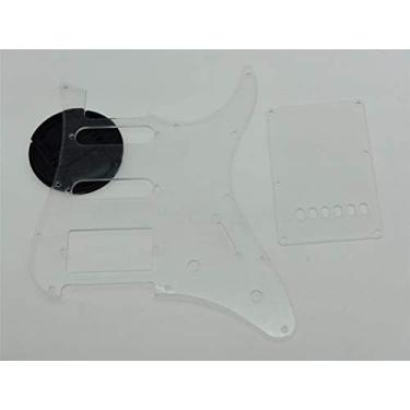 Imagem de Dopro Placa traseira transparente para guitarra HSS Pickguard e Tremolo Trem serve para guitarra Yamaha PACIFICA transparente