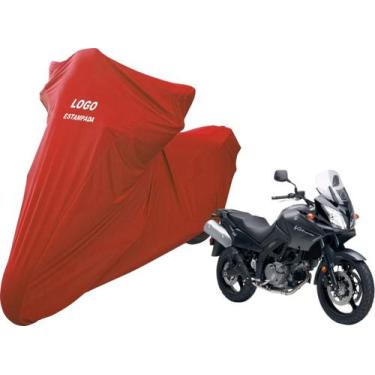 Imagem de Capa De Cobrir Moto Suzuki DL 650 V-Strom Não Risca Pintura - Mz, Verm