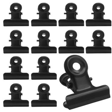 Imagem de Coufce Pacote com 40 clipes pequenos para buldogue de 1,78 cm, clipes de dobradiça de metal, clipes de dobradiça, ideais para desenhos, etiquetas, bolsas, desenhos, artesanato, escritório e cozinha