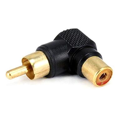 Imagem de Monoprice Adaptador de plugue RCA 107233 para conector RCA, banhado a ouro preto