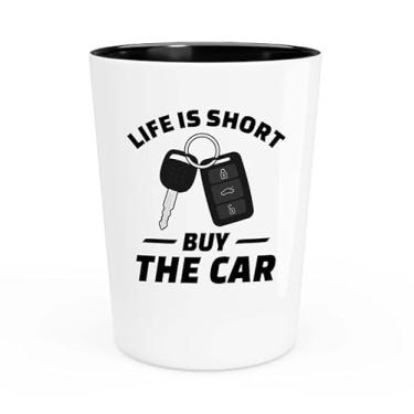 Imagem de Luxe Gifting Copo de shot de vendedor de carros 42,5 g - Buy The Car - Revendedor vendedor entusiastas de carro colecionador carro cara pai marido