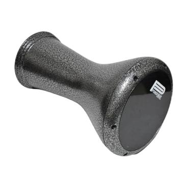 Imagem de Gawharet El Fan Metal Drum Darbuka doumbek 17/44.5 cm com película de cabeça PowerBeat gratuita (Silver & Black PowerBeat)