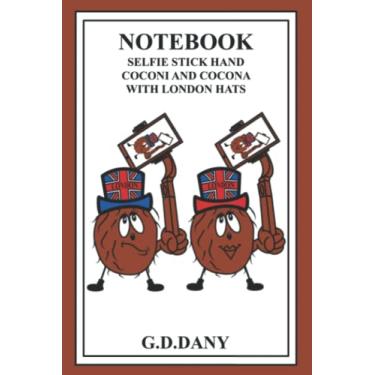 Imagem de NOTEBOOK SELFIE STICK HAND COCONI AND COCONA WITH LONDON HATS