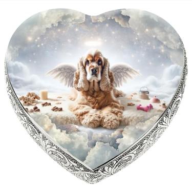 Imagem de Urnas personalizadas para cães para cinzas Urna para cães Cocker Spaniel médio e pequeno e urnas personalizadas para cães urnas para cinzas e urnas para animais de estimação Rainbow Bridge Dog