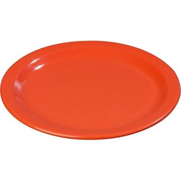 Imagem de Carlisle 4350152 Prato de jantar de melamina Dallas Ware, 23 cm de diâmetro x 140 cm A, laranja pôr do sol (caixa com 48)