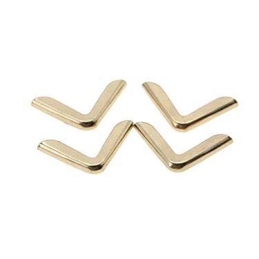 Imagem de Protetor de Canto Livro álbum Vintage Ferro 50 Peças Diário para Scrapbooking Foto, Estilo Antigo Bronze Leve Resistente Decoração (Cor latão C103)