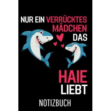 Imagem de Hai Meerestier Nur ein verrücktes Mädchen das Haie liebt Hai: Liniertes Affen College Notizbuch (A5) mit 120 Seiten