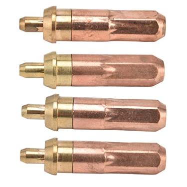 Imagem de DICAS DE CORTE DE ACETILENO BICOS DE SOLDADURA DE ANEL RESISTÊNCIA A ALTA TEMPERATURA 4 PCS GASES APLICÁVEIS ACETILENO OXIGÊNIO