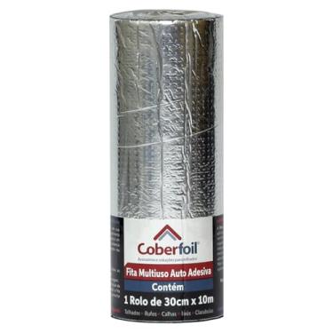 Imagem de Manta Asfáltica Adesiva Multiuso Metalizada Várias Medidas Tamanhos Auto Colante Vedação para Telhados Calhas Rufos Alta Resistência e Durabilidade Vazamentos Vedação Refletiva Aluminizada Fita (30cm)