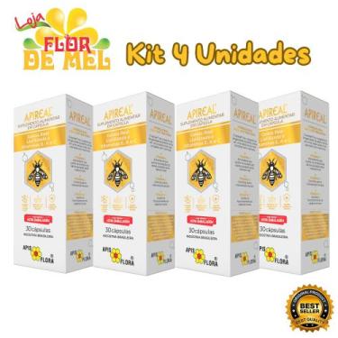 Imagem de Apis Flora Apireal Geleia Real Liofilizada C/30 Kit 4 Unidades