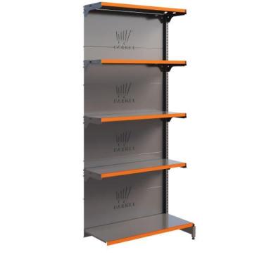 Imagem de Gôndola Fit De Parede 1 Continuação 2,02m Para Supermercados Bandejas 