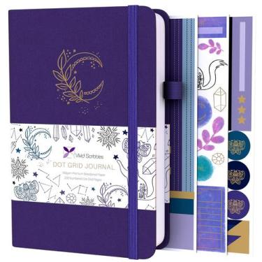 Imagem de Diário Pontilhado VIVID SCRIBBLES - 160g/m² - 200 Páginas - Roxo