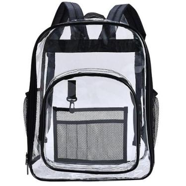 Imagem de Mochila Wokex PVC Impermeável Transparente - Grande Capacidade