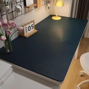 Imagem de RHPBSF Tapete de mesa de couro, grande almofada de mesa de escritório, tapete de mesa de computador, tapete de laptop para mesa, tapete de protecor de mesa, tapete de escrita, bloco de anotação de