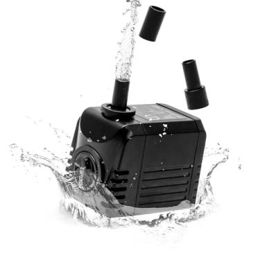 Imagem de Bomba de água UNS Sigma - 10W 158,5GPH 600L/HR IPX8 Powerhead compacta - Bomba de água submersível ajustável para aquário de água doce e salgada, lagoa, fonte - Sigma 10 (3/8, 1/5.1 cm)