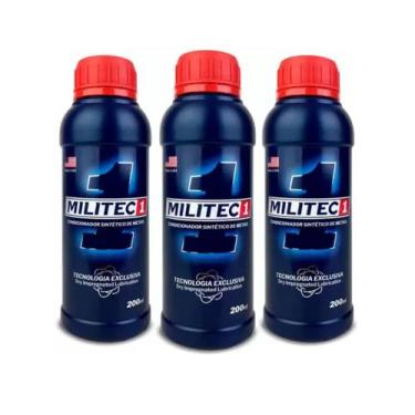 Imagem de Kit Condicionador de Metais Militec-1 Carro Caminhão Moto 200ml 3 Unid